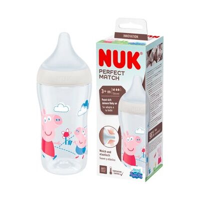 Nuk Perfect Match Biberon Silicona Peppa Pig +3M 250 ml Nuk Perfect Match Biberon Silicona Peppa Pig +3M 250 ml