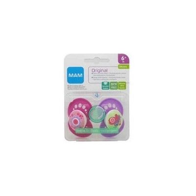 MAM Original chupete tetina silicona 6 M+ 2 uds MAM Original chupete tetina silicona 6 M+ 2 uds