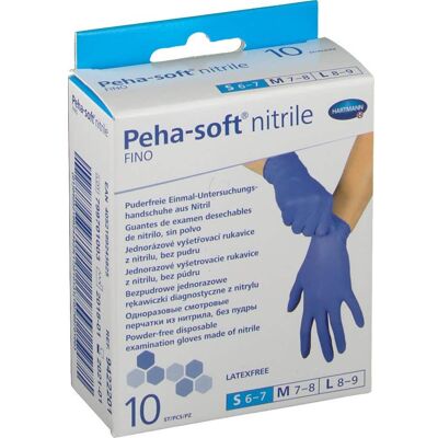 PEHA SOFT Peha-Soft guantes desechables de nitrilo talla S 10 uds PEHA SOFT Peha-Soft guantes desechables de nitrilo talla S 10 uds