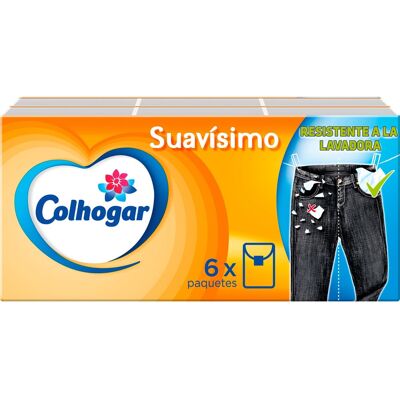 Colhogar Pack Pañuelos Suavísimo Blancos 6x8uds Colhogar Pack Pañuelos Suavísimo Blancos 6x8uds