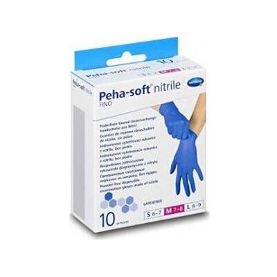 PEHA SOFT Peha-Soft guantes desechables de nitrilo talla M 10 uds PEHA SOFT Peha-Soft guantes desechables de nitrilo talla M 10 uds