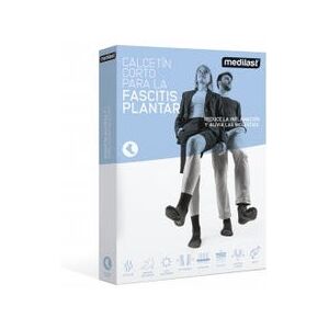 Medilast Calcetin Corto Fascitis Negro T-L Medilast Calcetin Corto Fascitis Negro T-L