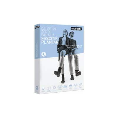 Medilast Calcetin Corto Fascitis Negro T-L Medilast Calcetin Corto Fascitis Negro T-L