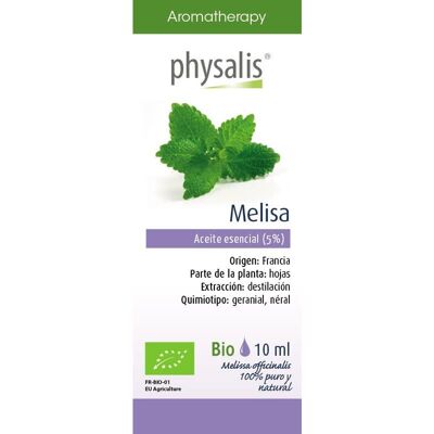 Aceite Esencial de Melissa Bio - Physalis, 10 ml Aceite Esencial de Melissa Bio - Physalis, 10 ml