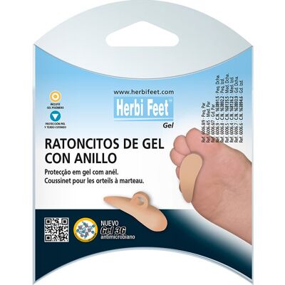 Herbifeet Ratoncillo Gel con Anillo T-S Derecho 1 ud Herbifeet Ratoncillo Gel con Anillo T-S Derecho 1 ud
