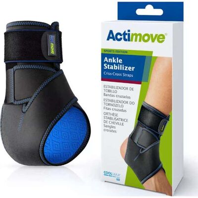 ACTIMOVE Tobillera con Bandas Cruzadas Talla Única 1 ud ACTIMOVE Tobillera con Bandas Cruzadas Talla Única 1 ud