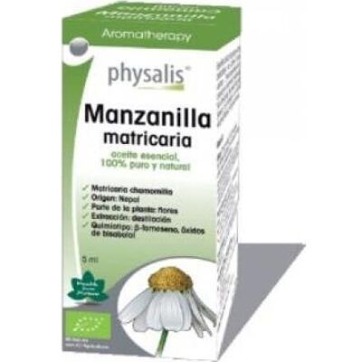 Esencia de Camomila Orgánica Physalis - Relajante, Calmante, Piel y Picaduras Esencia de Camomila Orgánica Physalis - Relajante, Calmante, Piel y Picaduras