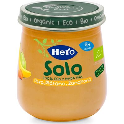 Hero Pedialac Hero Baby Solo Pera Platano y Zanahoria 120 g Hero Pedialac Hero Baby Solo Pera Platano y Zanahoria 120 g