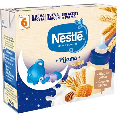 Nestlé Nestle 8 Cereales Con Miel Brick Listo Para Tomar 2x250 ml Nestlé Nestle 8 Cereales Con Miel Brick Listo Para Tomar 2x250 ml