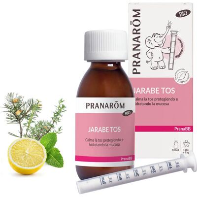 Pranarôm Pranabb Jarabe de Tos para Bebés Orgánico - Alivio de Tos Seca y Húmeda Pranarôm Pranabb Jarabe de Tos para Bebés Orgánico - Alivio de Tos Seca y Húmeda