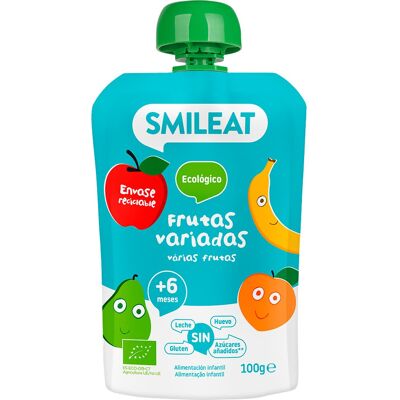 Pouch de Frutas Orgánico Smileat - Comida para bebé - 100g Pouch de Frutas Orgánico Smileat - Comida para bebé - 100g