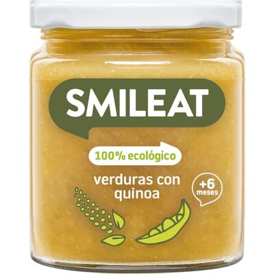 Smileat Comida orgánica de verduras y quinoa para bebé - 230g Smileat Comida orgánica de verduras y quinoa para bebé - 230g