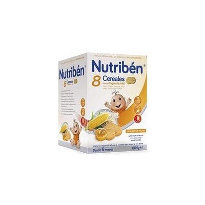 NUTRIBEN Papilla 8 Cereales Toque De Miel Y Galletas Maria Lata NUTRIBEN Papilla 8 Cereales Toque De Miel Y Galletas Maria Lata