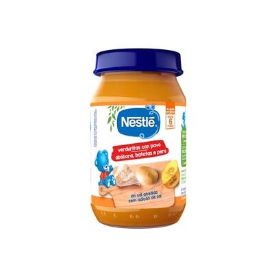 Nestlé Comida para Bebés - Calabaza, Patata, Pavo - 190g Nestlé Comida para Bebés - Calabaza, Patata, Pavo - 190g