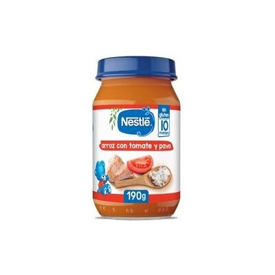 Nestlé Tarrito Arroz con Tomate y Pavo Bio 190 g Nestlé Tarrito Arroz con Tomate y Pavo Bio 190 g