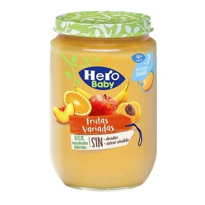 Hero Baby Frutas Variadas con Cereales Bio 190 g Hero Baby Frutas Variadas con Cereales Bio 190 g