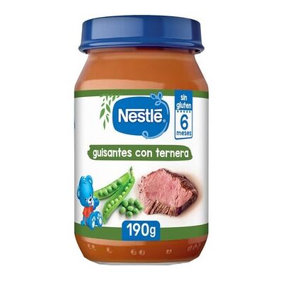 Nestlé Tarrito Guisantes con Ternera Bio 190 g Nestlé Tarrito Guisantes con Ternera Bio 190 g