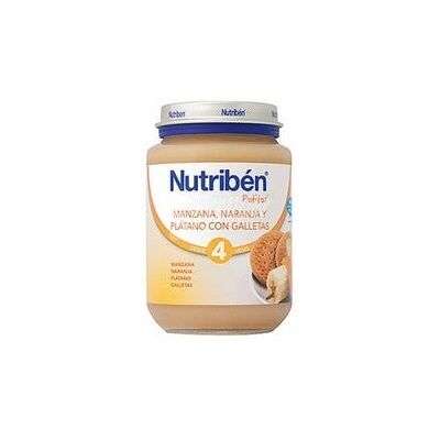 NUTRIBEN Nutribén® Potito® manzana, naranja, plátano y galleta 250 g NUTRIBEN Nutribén® Potito® manzana, naranja, plátano y galleta 250 g
