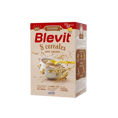 Blevit ® Superfibra 8 Cereales con Cacao 500 g Blevit ® Superfibra 8 Cereales con Cacao 500 g