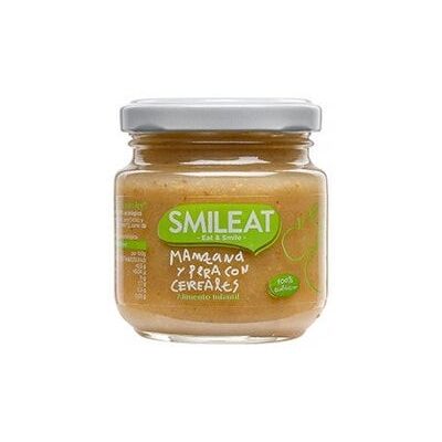 Smileat Tarrito de Frutas Orgánico - Manzana y Pera con Cereal - Alimentación Infantil Smileat Tarrito de Frutas Orgánico - Manzana y Pera con Cereal - Alimentación Infantil