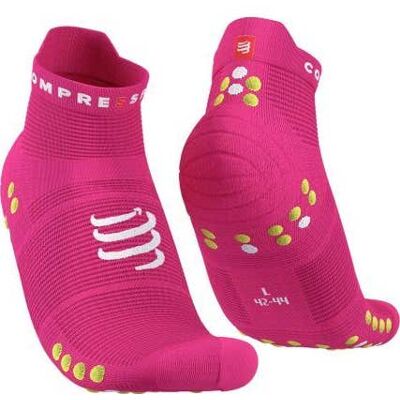 Compressport Pro Racing Socks Run Low Size 2 Fluo Pink Primerose 1 par Compressport Pro Racing Socks Run Low Size 2 Fluo Pink Primerose 1 par