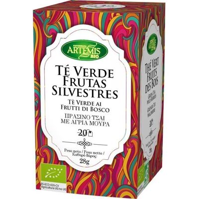 Artemis bio Artemis Té Verde con Frutas Silvestres 20 uds Artemis bio Artemis Té Verde con Frutas Silvestres 20 uds