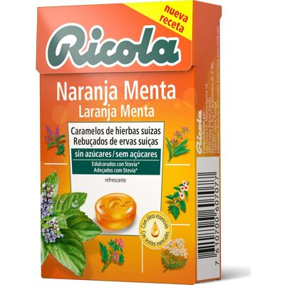 RICOLA naranja-menta caramelos sin azúcar 50 g RICOLA naranja-menta caramelos sin azúcar 50 g
