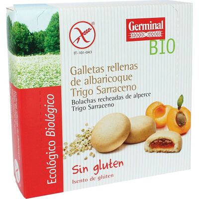 Galletas Sin Gluten de Trigo Sarraceno con Crema de Albaricoque Germinal Galletas Sin Gluten de Trigo Sarraceno con Crema de Albaricoque Germinal