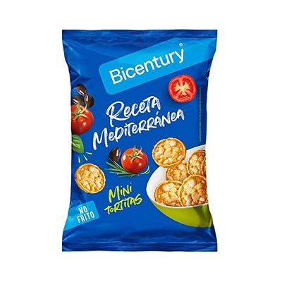 Bicentury Mini Tortitas Mediterráneas Nackis 70 g Bicentury Mini Tortitas Mediterráneas Nackis 70 g