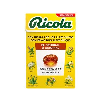 Caramelos Hierbas Suizas Ricola - Sin Azúcar y Alivio Balsámico Caramelos Hierbas Suizas Ricola - Sin Azúcar y Alivio Balsámico