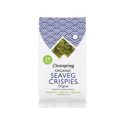Chips de algas marinas orgánicas de Clearspring - Snack de algas - 4g Chips de algas marinas orgánicas de Clearspring - Snack de algas - 4g