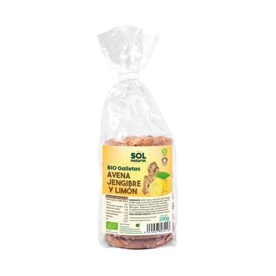Galletas de avena con jengibre y limón orgánico - Galletas Galletas de avena con jengibre y limón orgánico - Galletas