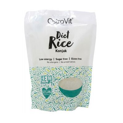 Arroz de Konjac OstroVit Vegano - Bajo en Calorías, Sin Gluten, Alto en Fibra - 400g Arroz de Konjac OstroVit Vegano - Bajo en Calorías, Sin Gluten, Alto en Fibra - 400g