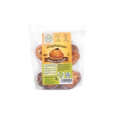 Sol Natural Magdalenas Rellenas de Chocolate sin Gluten 5 uds Sol Natural Magdalenas Rellenas de Chocolate sin Gluten 5 uds
