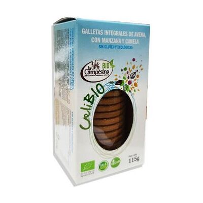 La Campesina Celibio Azul Galleta Avena Manzana Canela sin Gluten 115 g La Campesina Celibio Azul Galleta Avena Manzana Canela sin Gluten 115 g