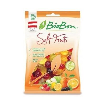 Gominolas de Frutas Orgánicas Biobon - Vegetarianas, Sin Gluten Gominolas de Frutas Orgánicas Biobon - Vegetarianas, Sin Gluten