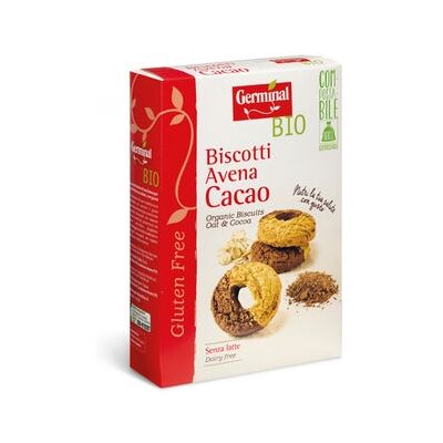 GERMINAL Galletas Avena con Cacao Sin Gluten Bio 250 g GERMINAL Galletas Avena con Cacao Sin Gluten Bio 250 g