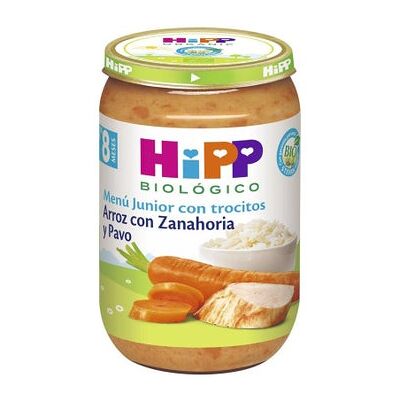Hipp Tarrito de Arroz con Zanahoria y Pavo Bio 220 g Hipp Tarrito de Arroz con Zanahoria y Pavo Bio 220 g