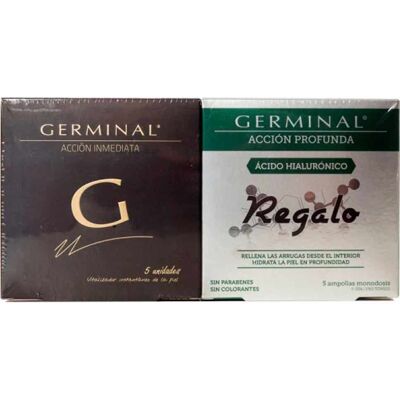GERMINAL acción inmediata 5 Ampollas + ácido hialurónico 5 Ampollas GERMINAL acción inmediata 5 Ampollas + ácido hialurónico 5 Ampollas