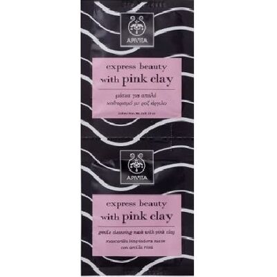 Apivita Express Beauty Máscara Limpiadora Suave con Arcilla Rosa (2 x 8 ml) Apivita Express Beauty Máscara Limpiadora Suave con Arcilla Rosa (2 x 8 ml)
