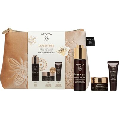 Apivita Pack Queen Bee Sérum Redensificante 30ml + Sérum 10 ml + contorno de ojos 1,5ml Apivita Pack Queen Bee Sérum Redensificante 30ml + Sérum 10 ml + contorno de ojos 1,5ml