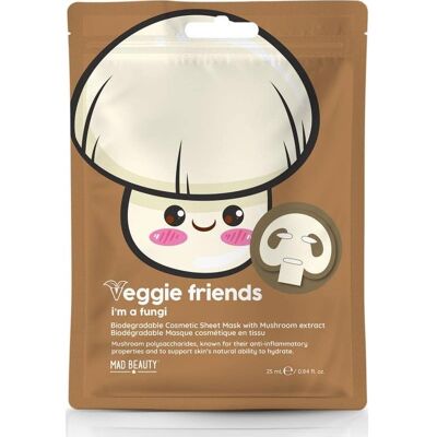 Mad Beauty Veggie Friends Mushroom Sheet Face Mask 25 ml Mad Beauty Veggie Friends Mushroom Sheet Face Mask 25 ml