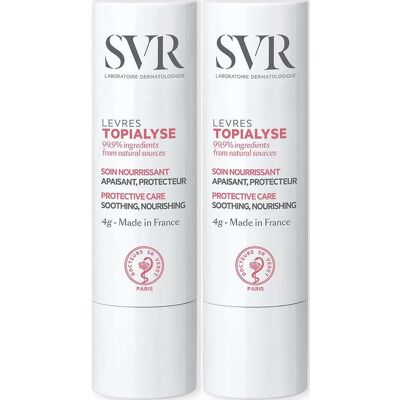 SVR Topialyse Lèvres Stick Labial Calmante y Reparador 2x4 g SVR Topialyse Lèvres Stick Labial Calmante y Reparador 2x4 g