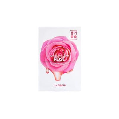 The SAEM Natural Mask Sheet Rose 21 ml The SAEM Natural Mask Sheet Rose 21 ml
