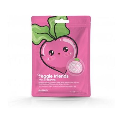 Mad Beauty Veggie Friends Radish Sheet Face Mask 25 ml Mad Beauty Veggie Friends Radish Sheet Face Mask 25 ml