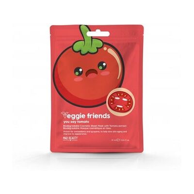 Mad Beauty Veggie Friends Tomato Sheet Face Mask 25 ml Mad Beauty Veggie Friends Tomato Sheet Face Mask 25 ml