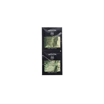Mascarilla facial de arcilla verde de Apivita - Limpieza profunda Mascarilla facial de arcilla verde de Apivita - Limpieza profunda