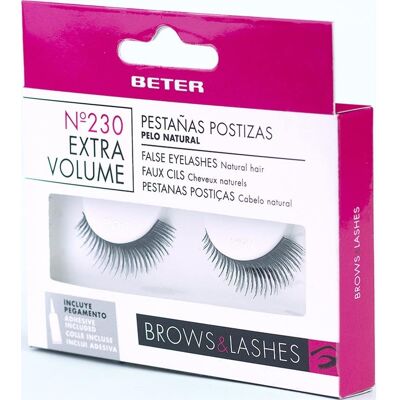 BETER Pestañas Postizas Nro 230 Extra Volumen 1 par BETER Pestañas Postizas Nro 230 Extra Volumen 1 par