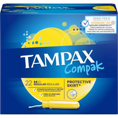 Tampax Compak Regular 22 uds Tampax Compak Regular 22 uds