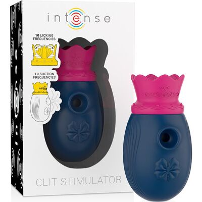 INTENSE Clítoris Estimulator Suction and Licking Blue 1 ud INTENSE Clítoris Estimulator Suction and Licking Blue 1 ud